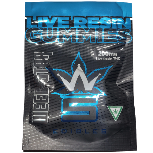 Weedstar 200mg Live Resin THC Gummies (Blue Razz)