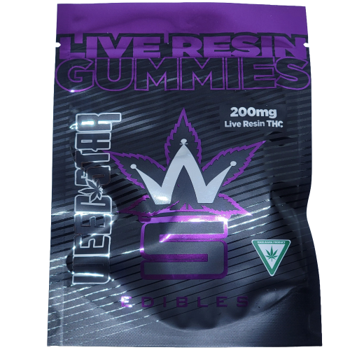 Weedstar 200mg Live Resin THC Gummies (Grape Dank)