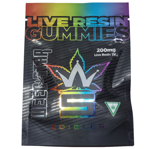 Weedstar 200mg Live Resin THC Gummies (Slurricane)
