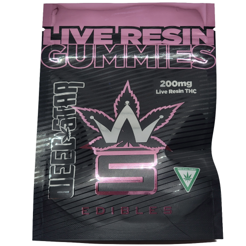 Weedstar 200mg Live Resin THC Gummies (Strawberry Shortcake)