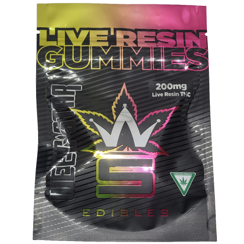 Weedstar 200mg Live Resin THC Gummies (Strawnana)